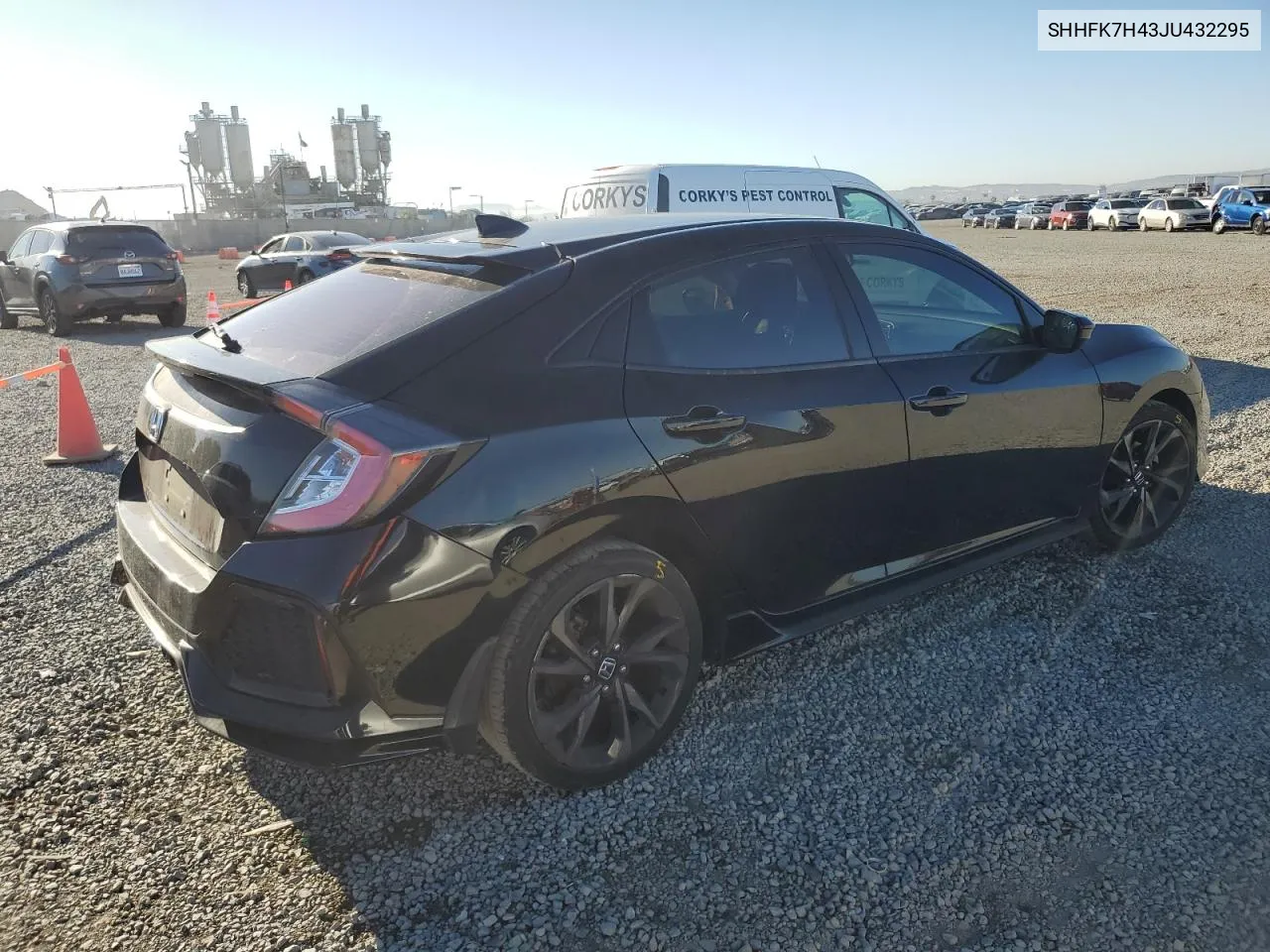 2018 Honda Civic Sport VIN: SHHFK7H43JU432295 Lot: 79145524