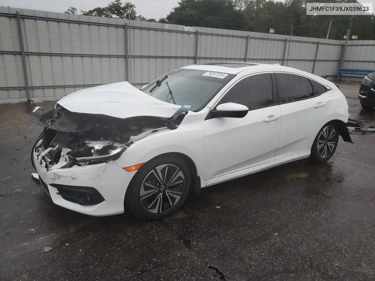 2018 Honda Civic Ex VIN: JHMFC1F39JX039623 Lot: 79257224