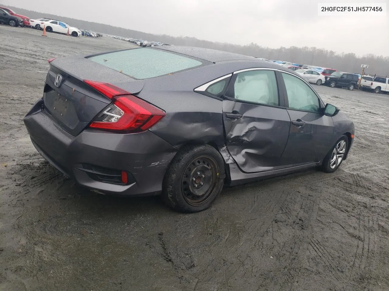 2018 Honda Civic Lx VIN: 2HGFC2F51JH577456 Lot: 79296844