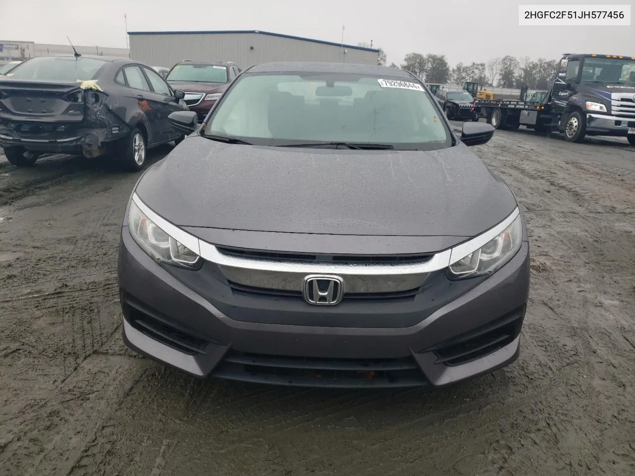 2018 Honda Civic Lx VIN: 2HGFC2F51JH577456 Lot: 79296844