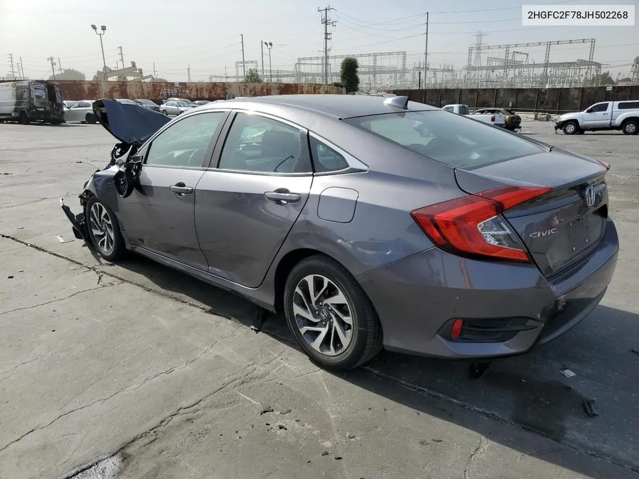 2018 Honda Civic Ex VIN: 2HGFC2F78JH502268 Lot: 79334064