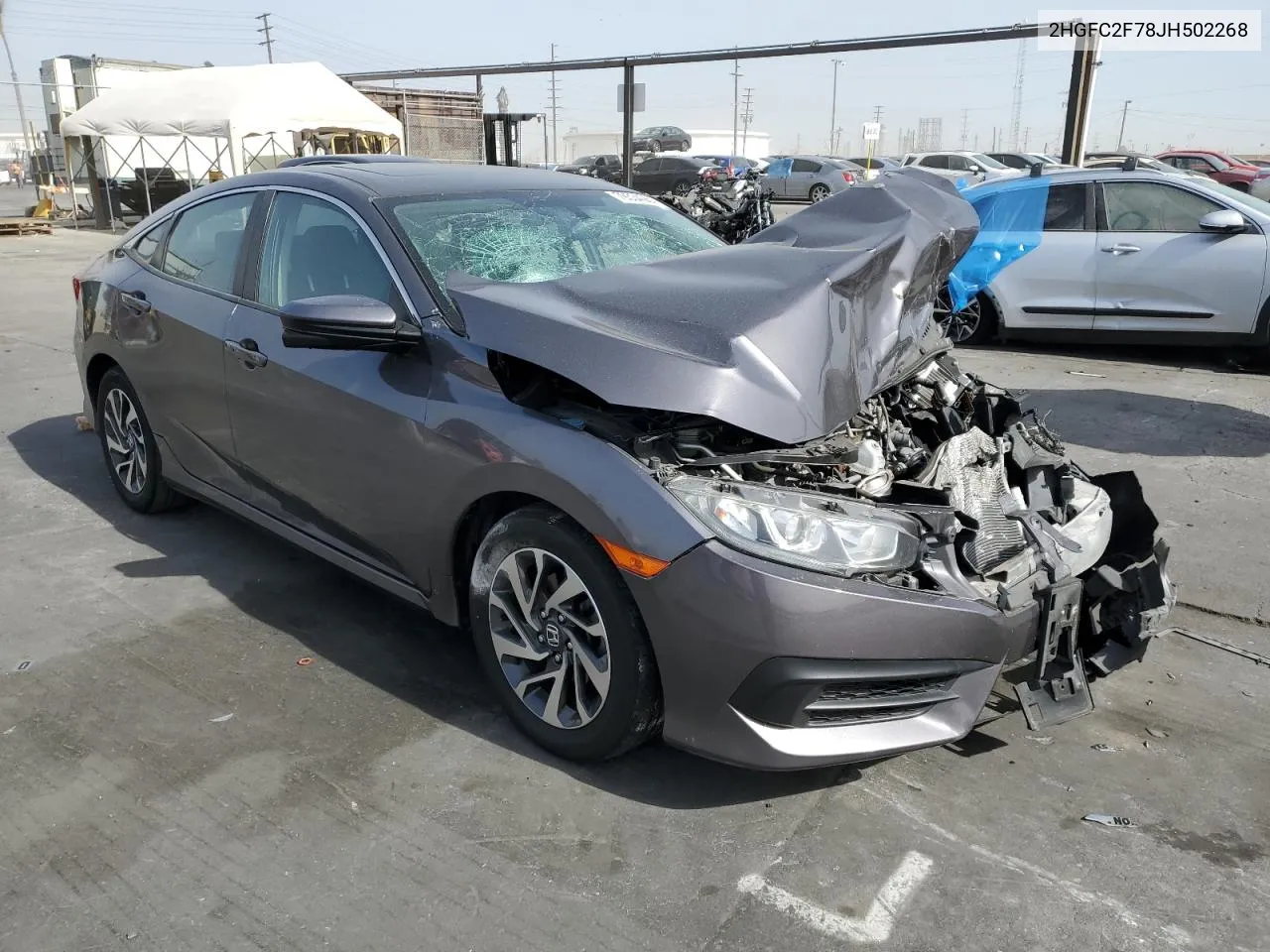 2018 Honda Civic Ex VIN: 2HGFC2F78JH502268 Lot: 79334064