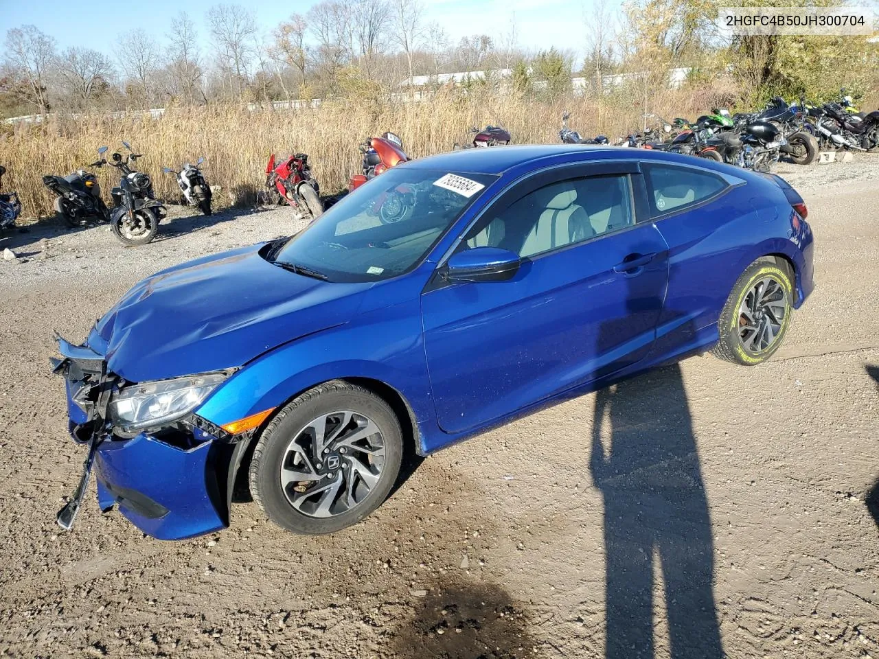 2018 Honda Civic Lx VIN: 2HGFC4B50JH300704 Lot: 79355684