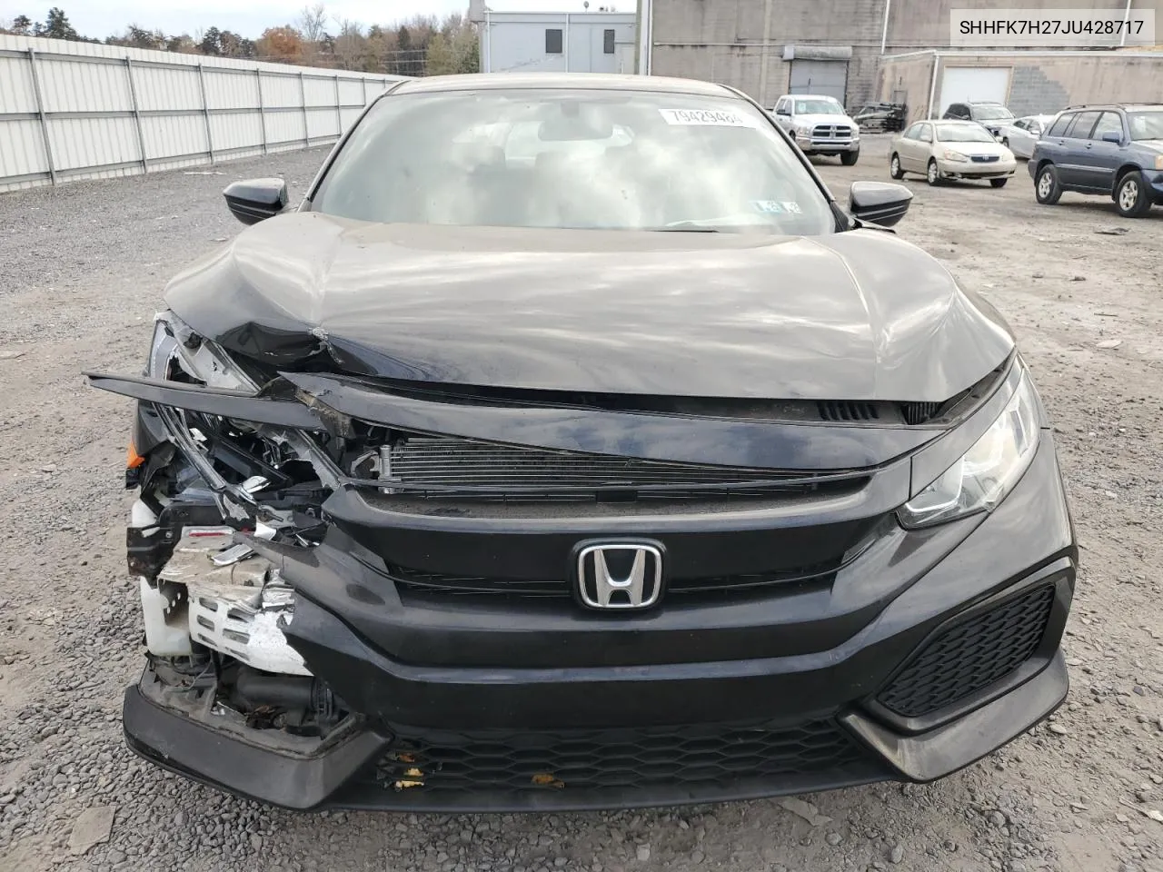 2018 Honda Civic Lx VIN: SHHFK7H27JU428717 Lot: 79429484