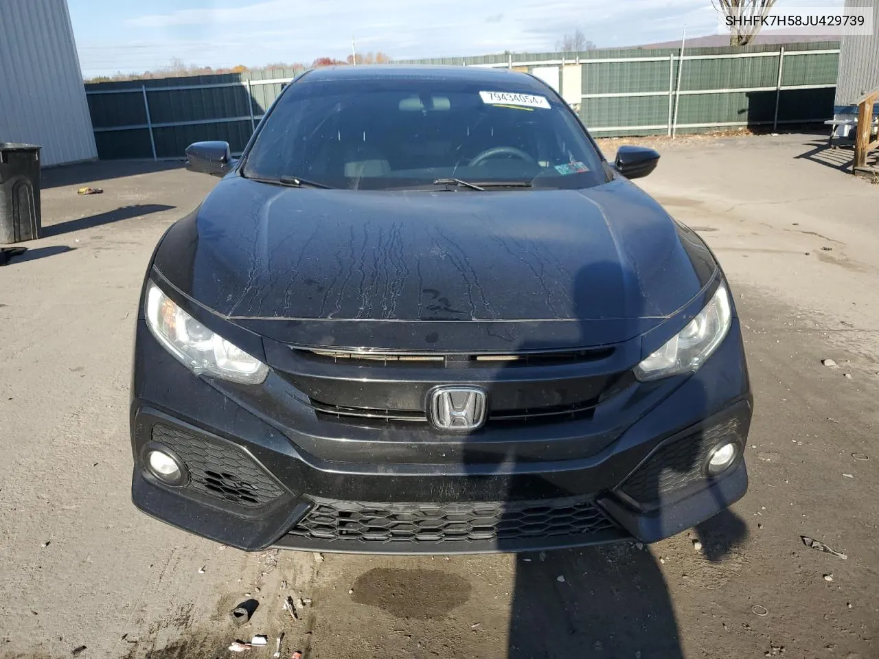 2018 Honda Civic Ex VIN: SHHFK7H58JU429739 Lot: 79434054