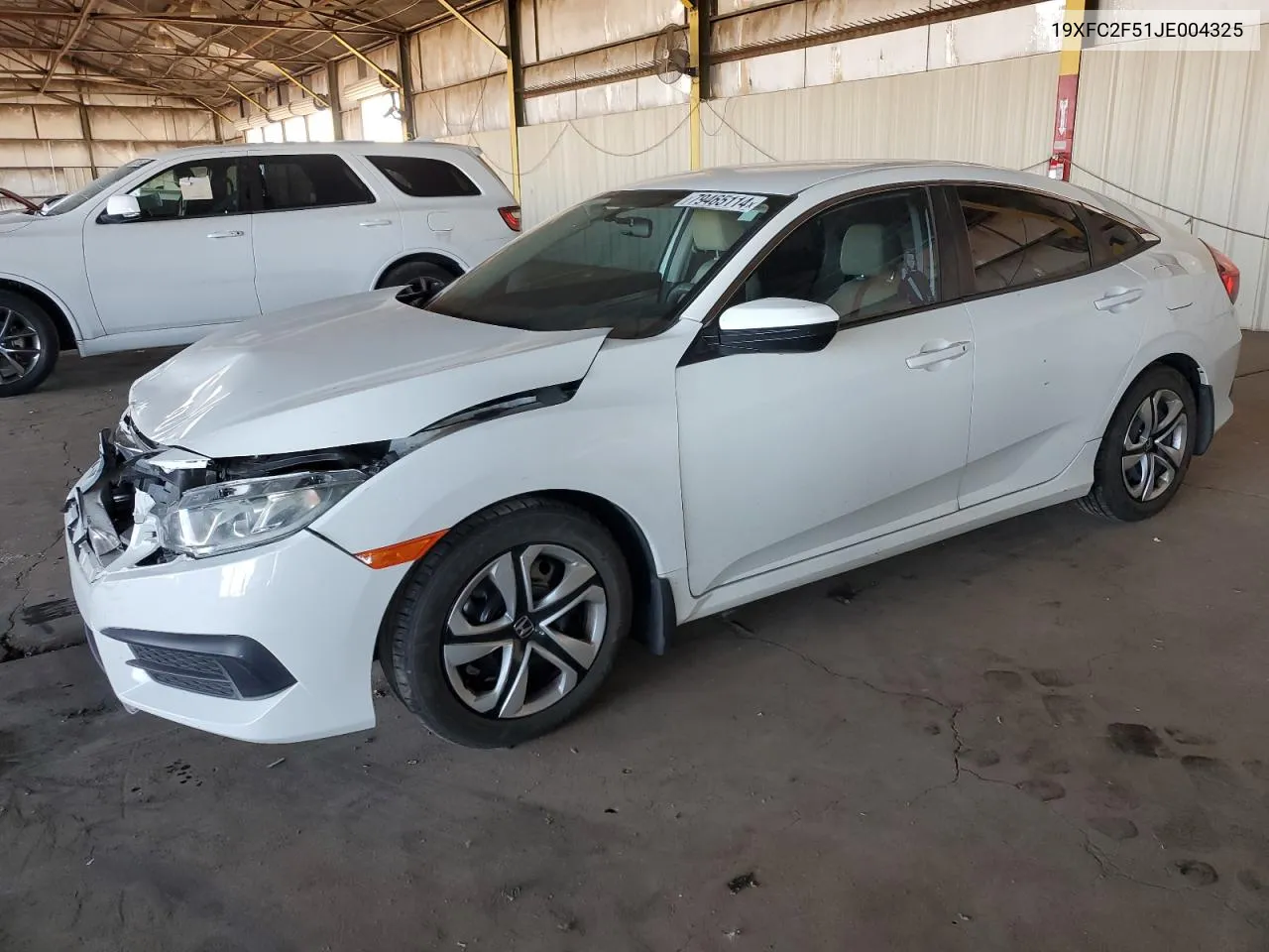 2018 Honda Civic Lx VIN: 19XFC2F51JE004325 Lot: 79465114