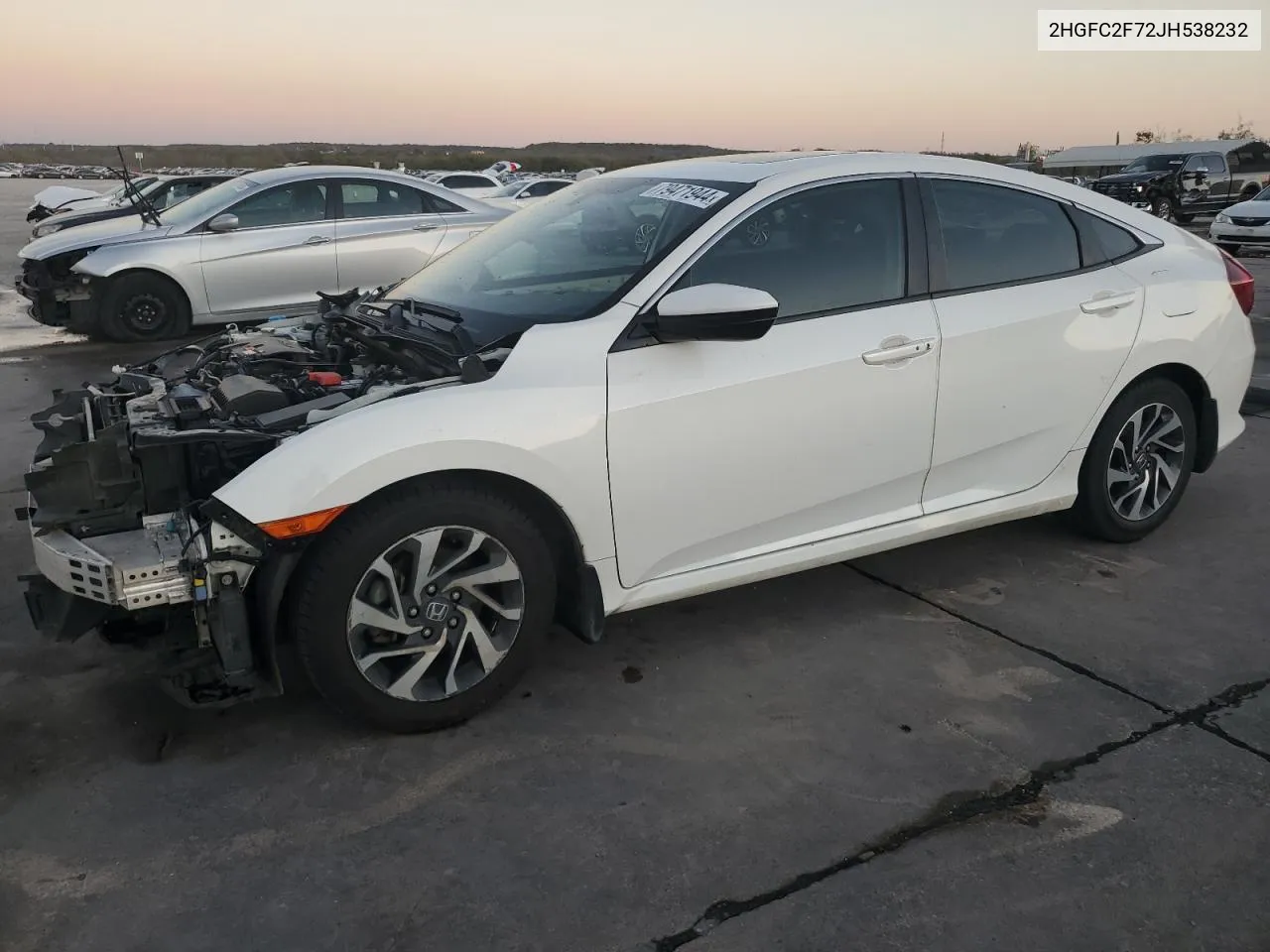 2018 Honda Civic Ex VIN: 2HGFC2F72JH538232 Lot: 79471944