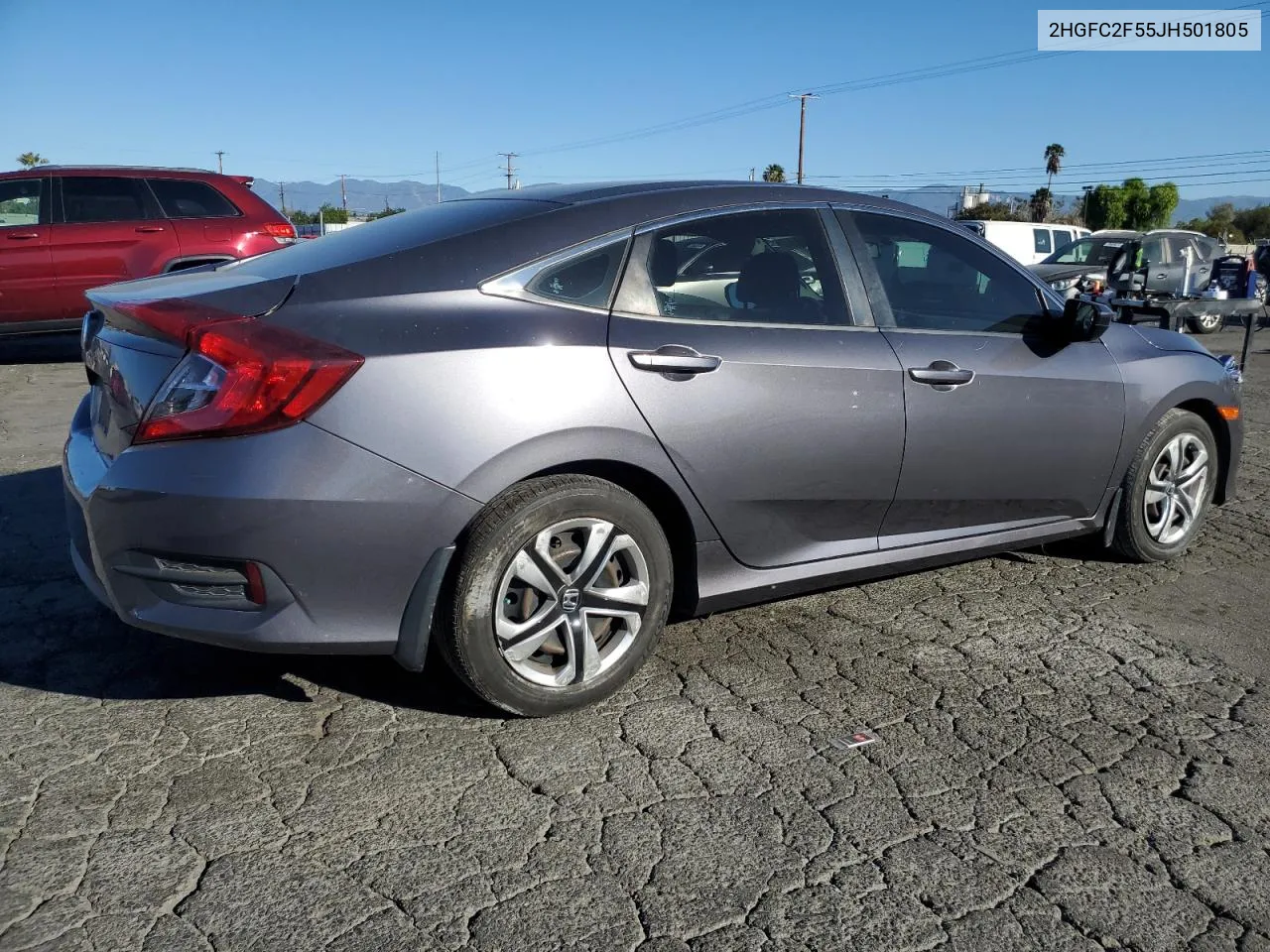 2018 Honda Civic Lx VIN: 2HGFC2F55JH501805 Lot: 79683994