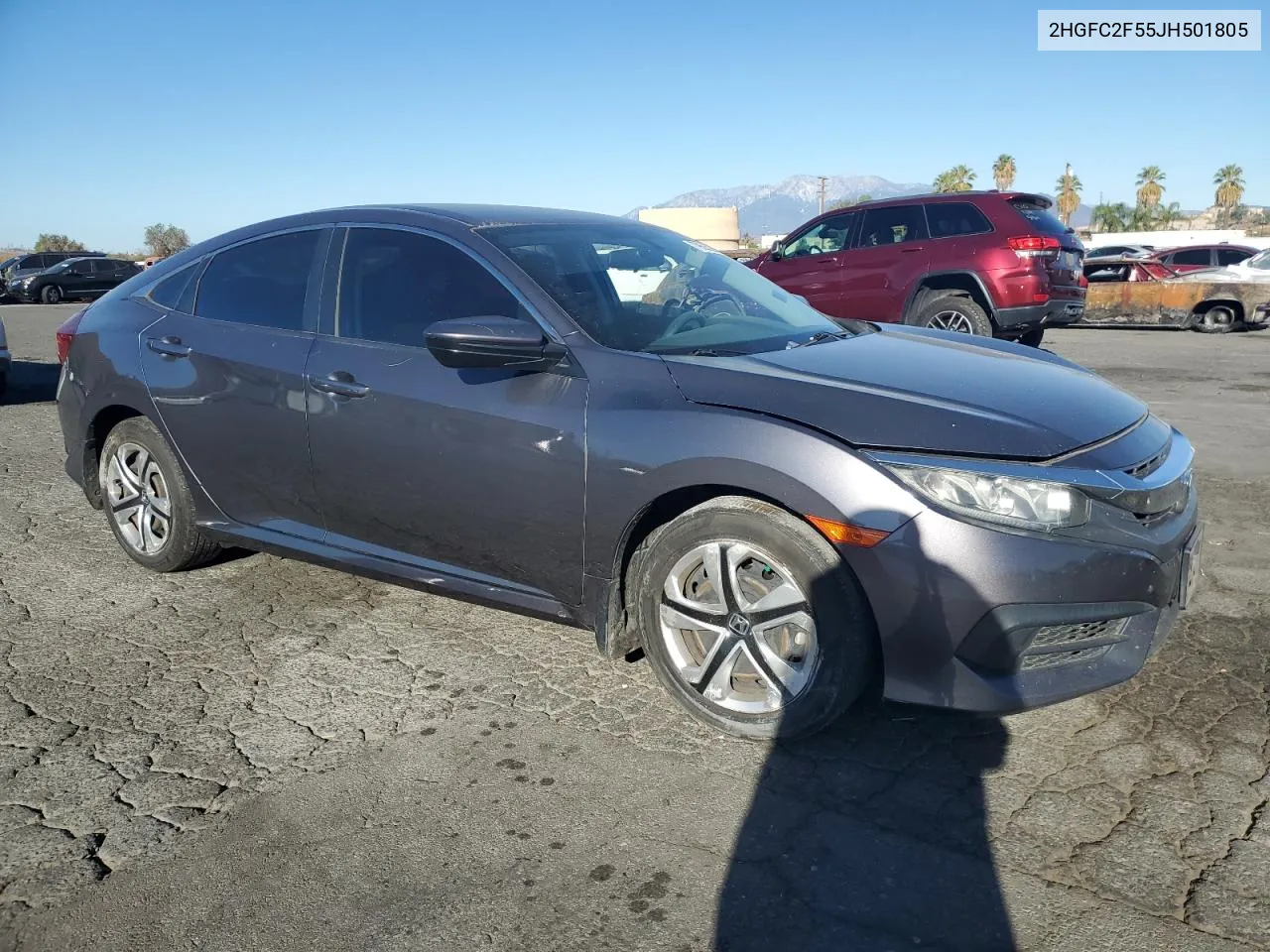 2018 Honda Civic Lx VIN: 2HGFC2F55JH501805 Lot: 79683994