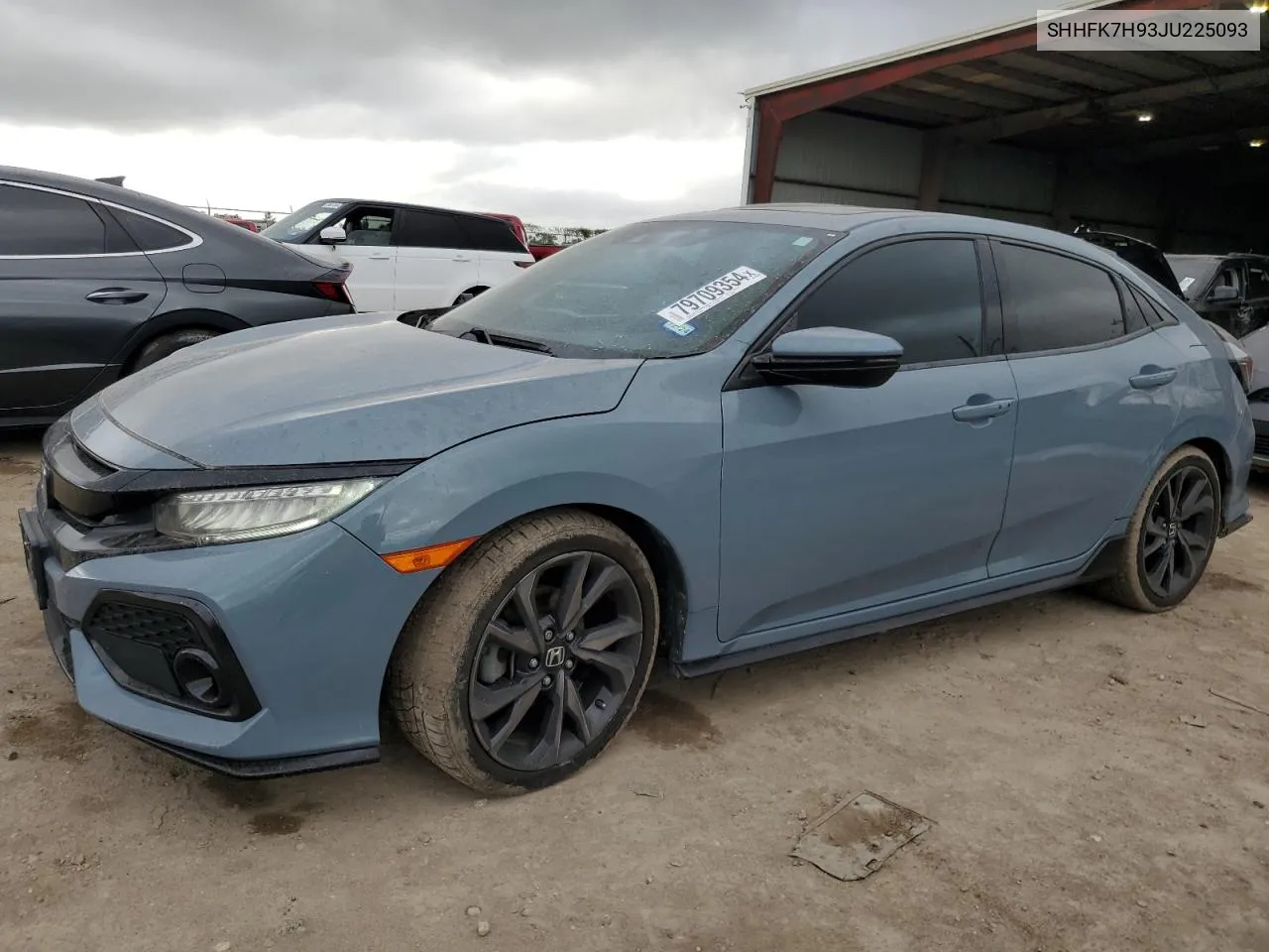 2018 Honda Civic Sport Touring VIN: SHHFK7H93JU225093 Lot: 79709354