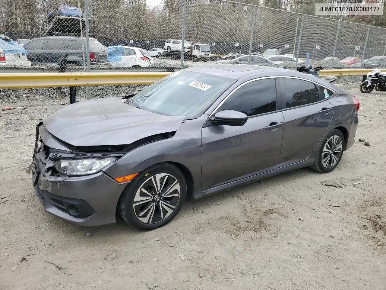 2018 Honda Civic Exl VIN: JHMFC1F78JX008477 Lot: 79838034