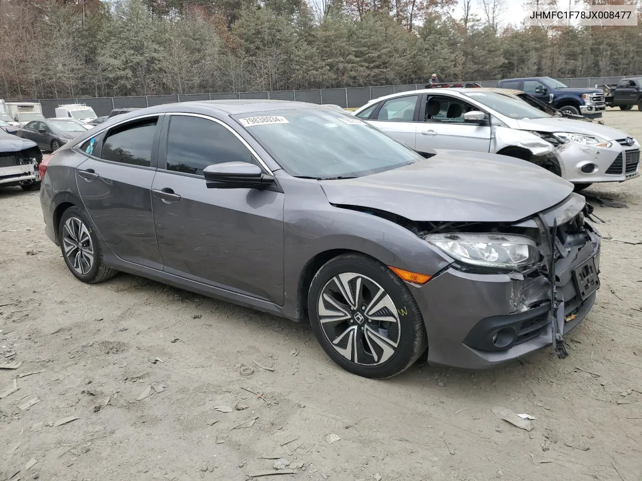 2018 Honda Civic Exl VIN: JHMFC1F78JX008477 Lot: 79838034