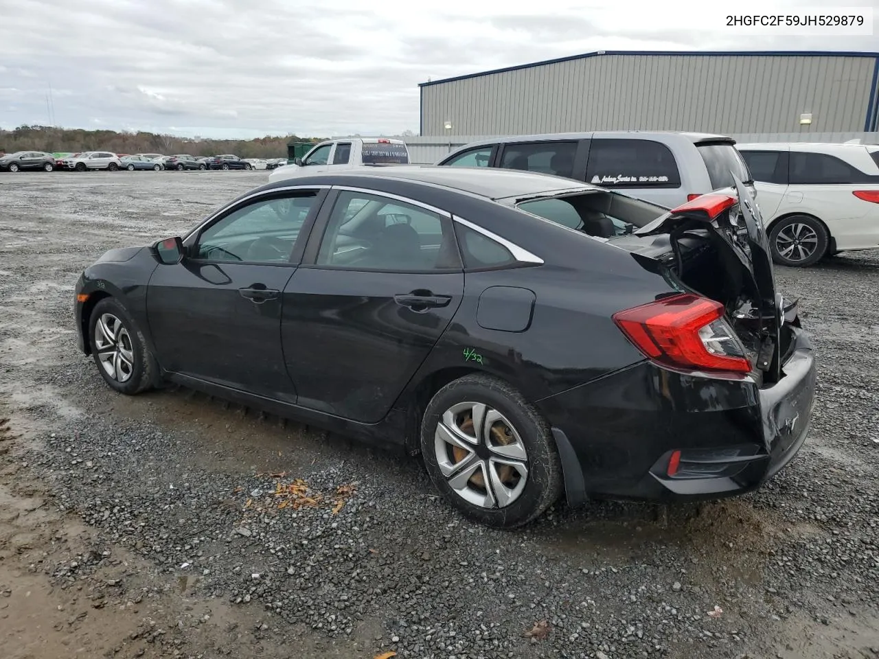 2018 Honda Civic Lx VIN: 2HGFC2F59JH529879 Lot: 79907194