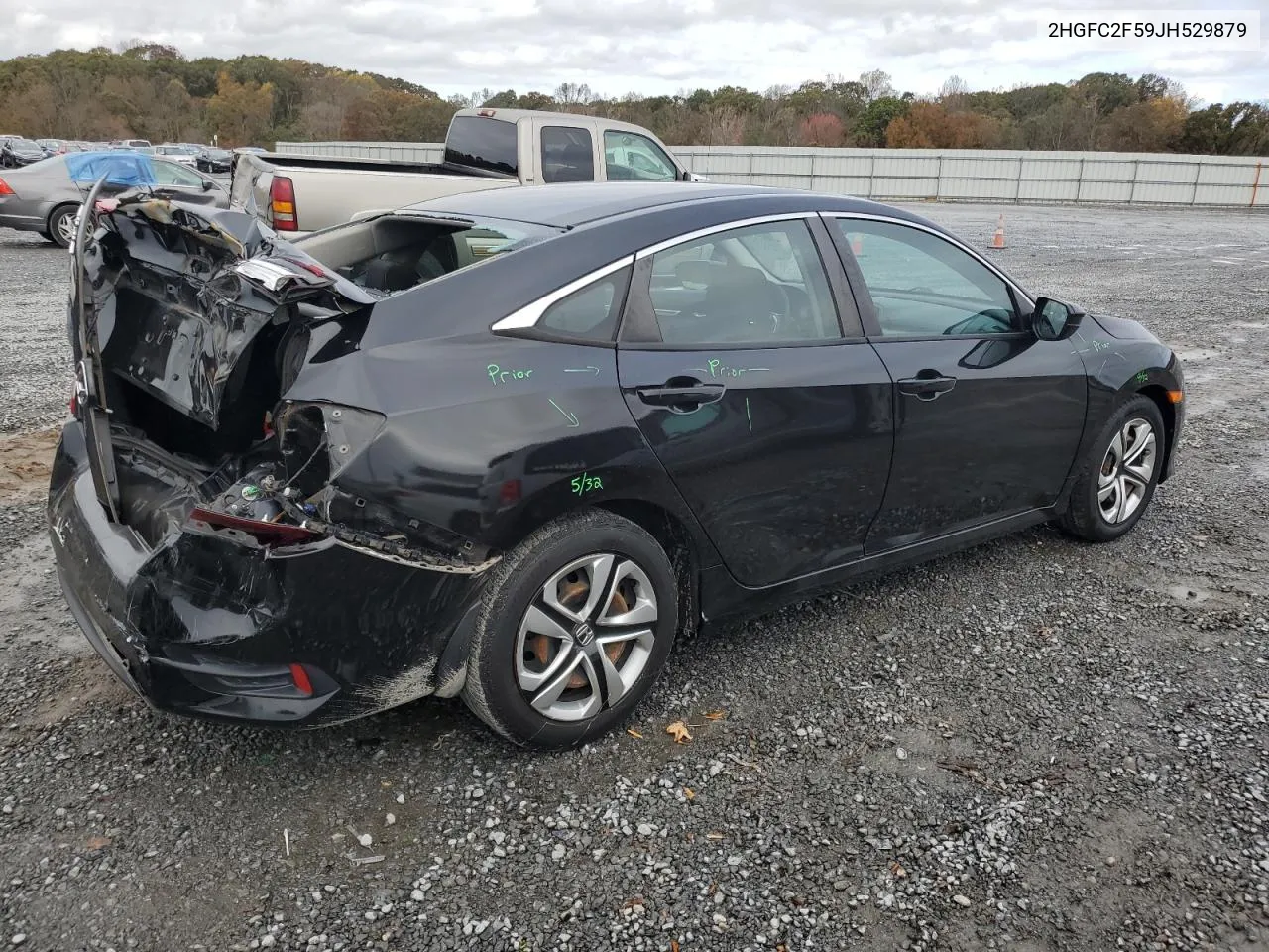 2018 Honda Civic Lx VIN: 2HGFC2F59JH529879 Lot: 79907194