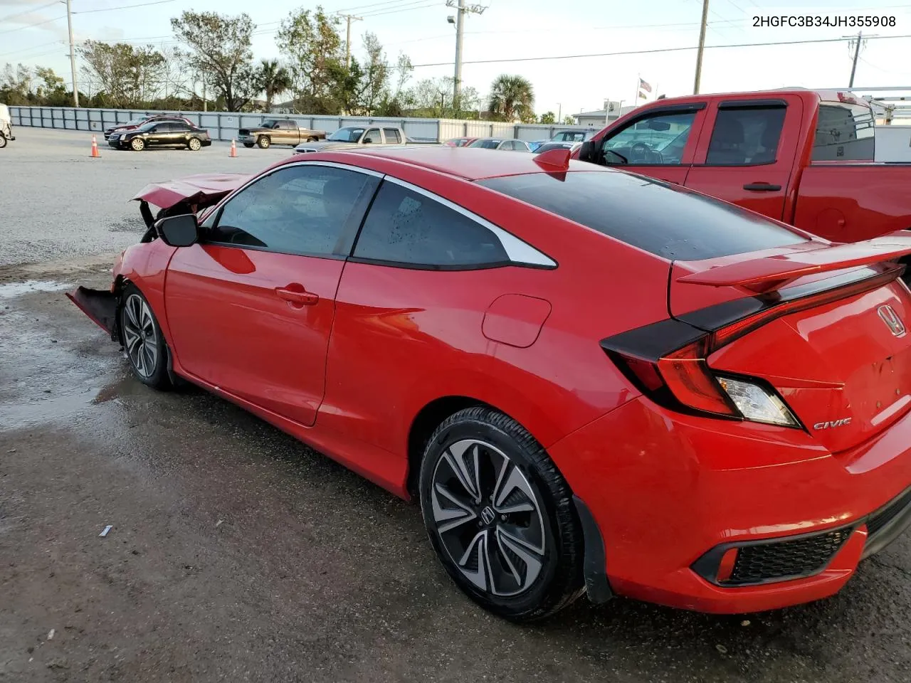 2018 Honda Civic Ex VIN: 2HGFC3B34JH355908 Lot: 79909254