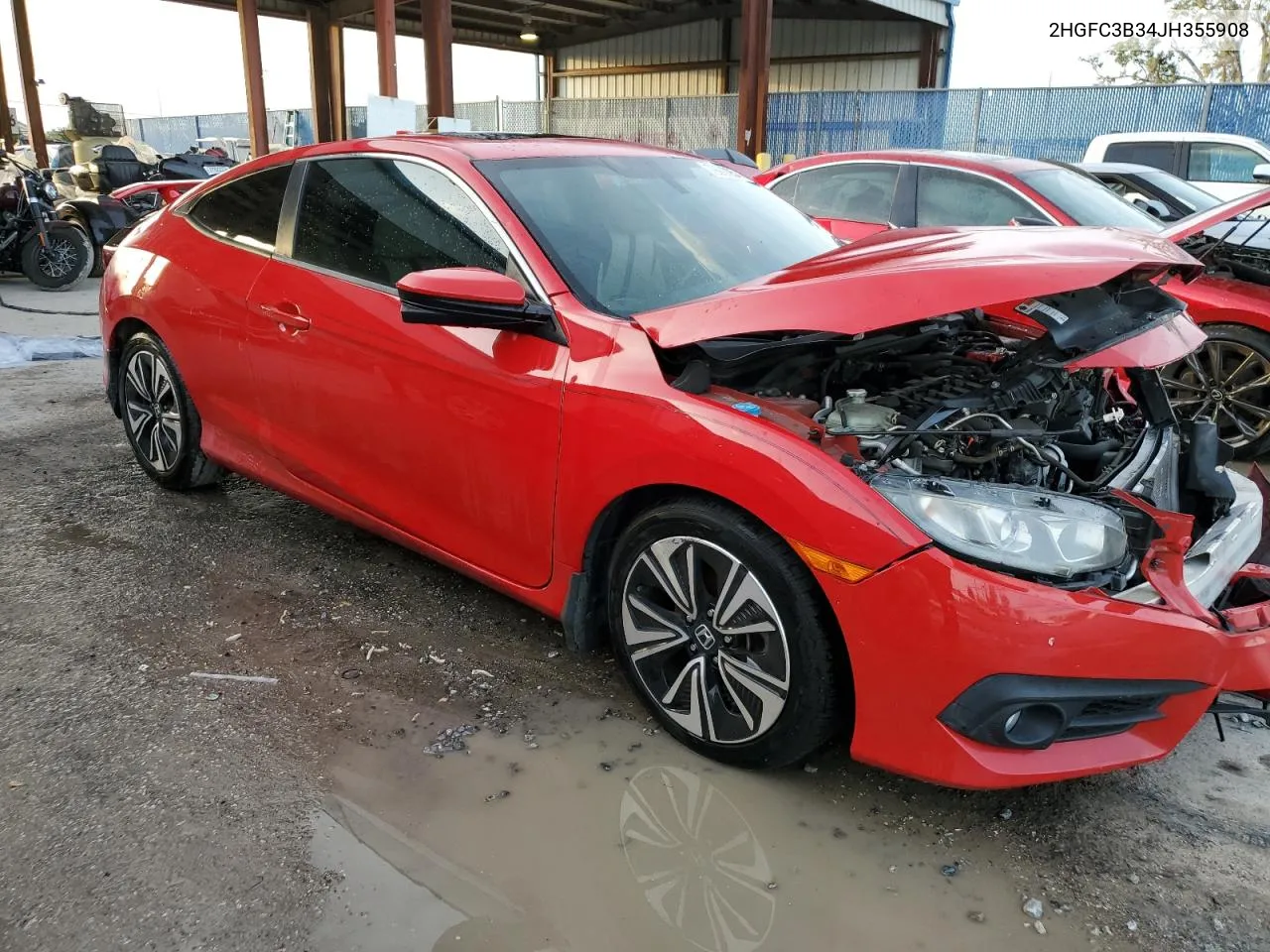 2018 Honda Civic Ex VIN: 2HGFC3B34JH355908 Lot: 79909254