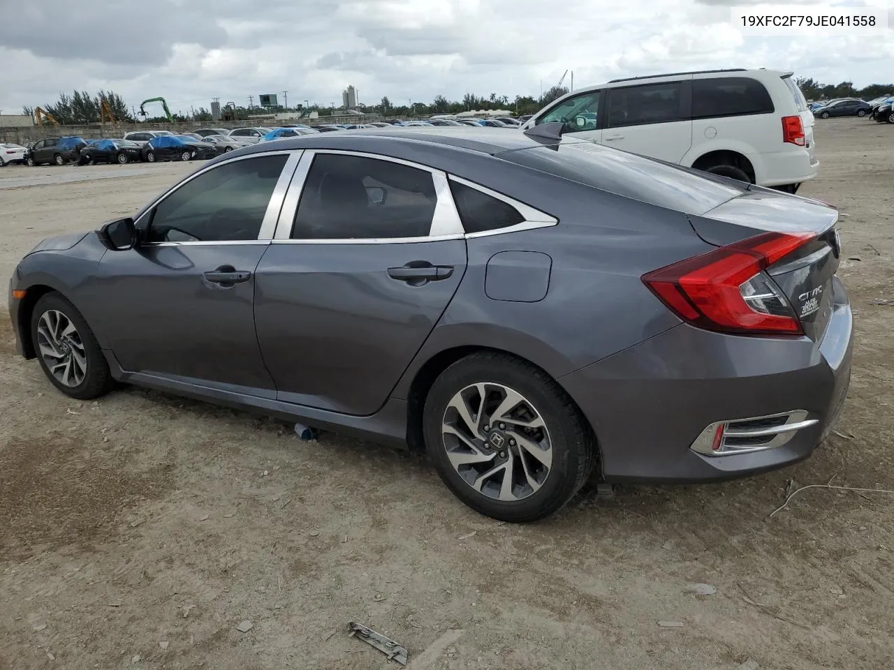 2018 Honda Civic Ex VIN: 19XFC2F79JE041558 Lot: 80037514