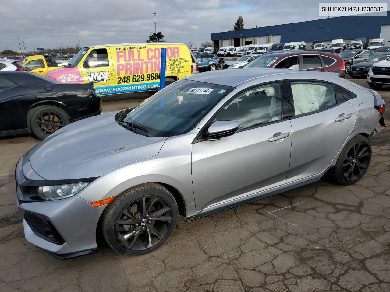 2018 Honda Civic Sport VIN: SHHFK7H47JU238336 Lot: 80112154