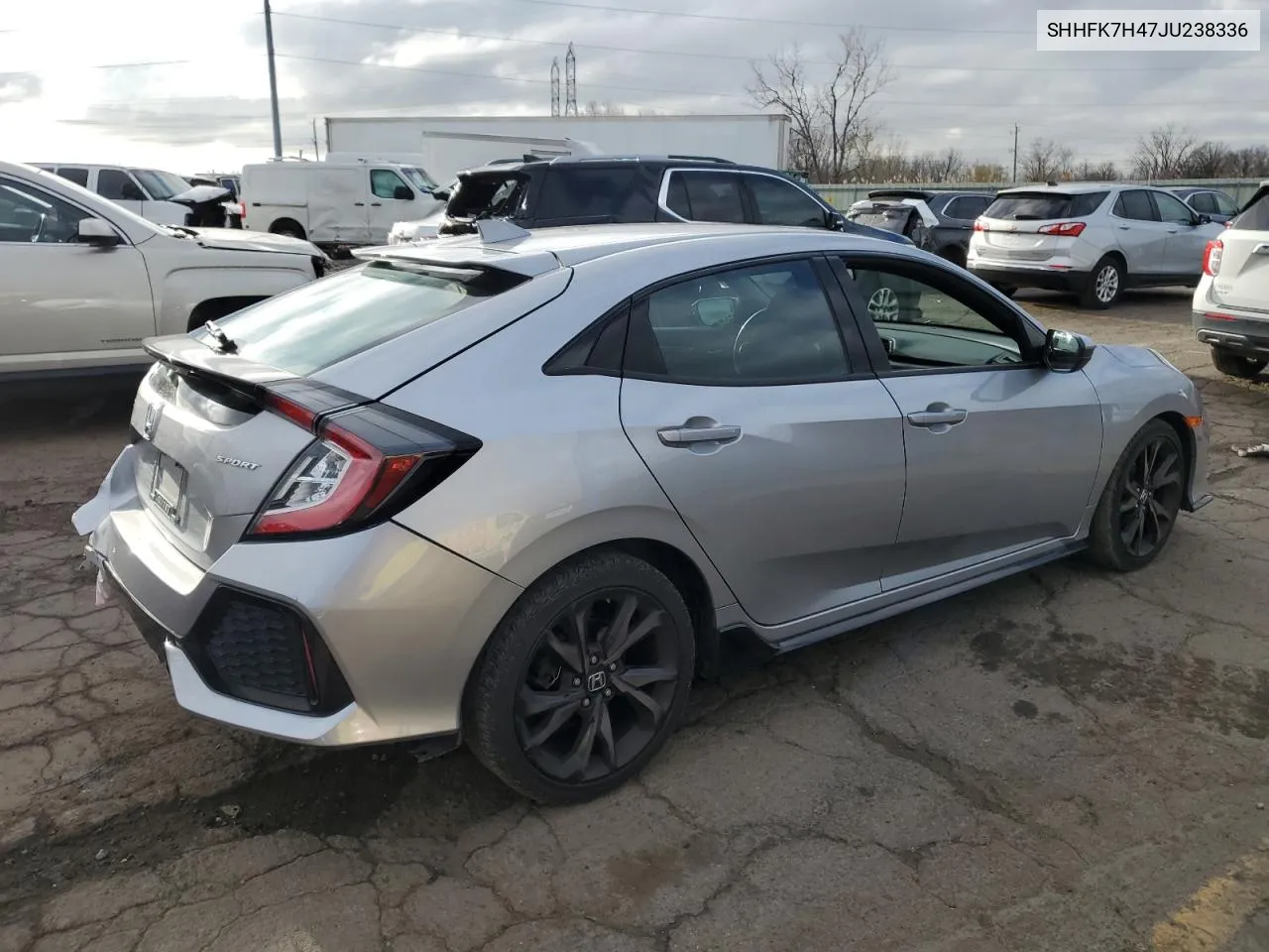 2018 Honda Civic Sport VIN: SHHFK7H47JU238336 Lot: 80112154