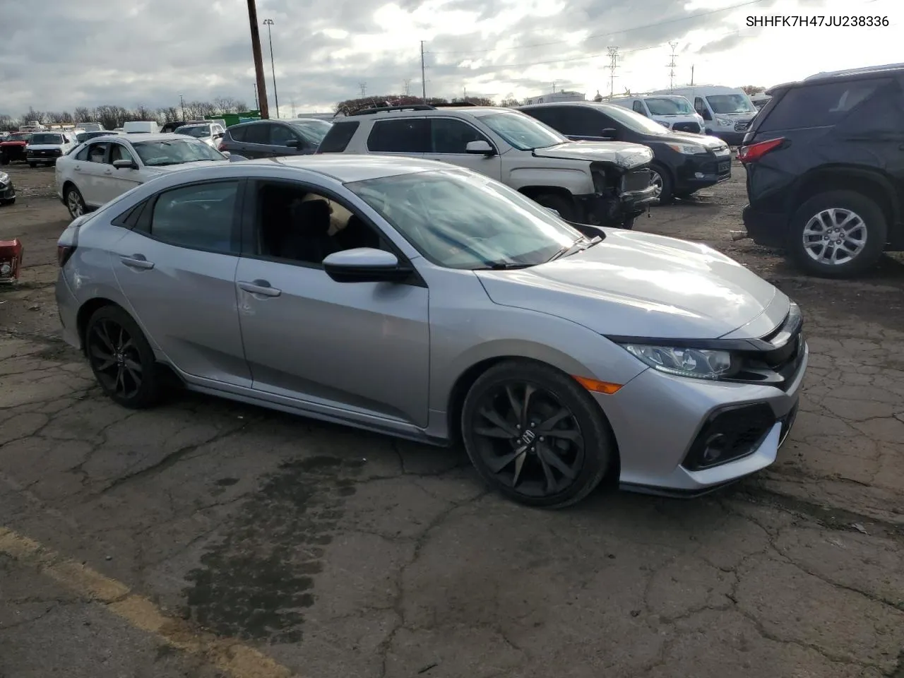 2018 Honda Civic Sport VIN: SHHFK7H47JU238336 Lot: 80112154