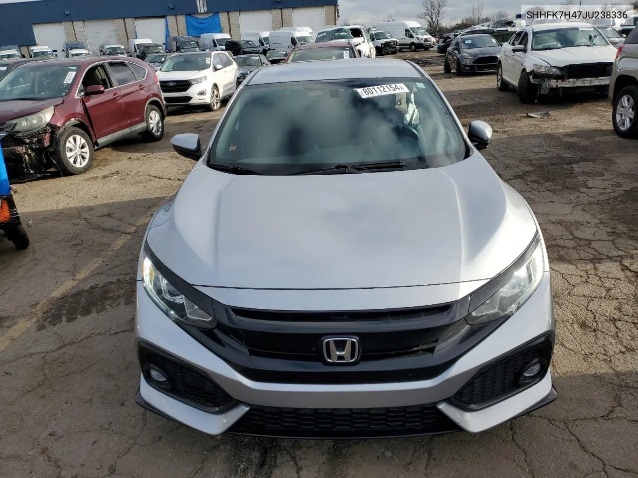 2018 Honda Civic Sport VIN: SHHFK7H47JU238336 Lot: 80112154