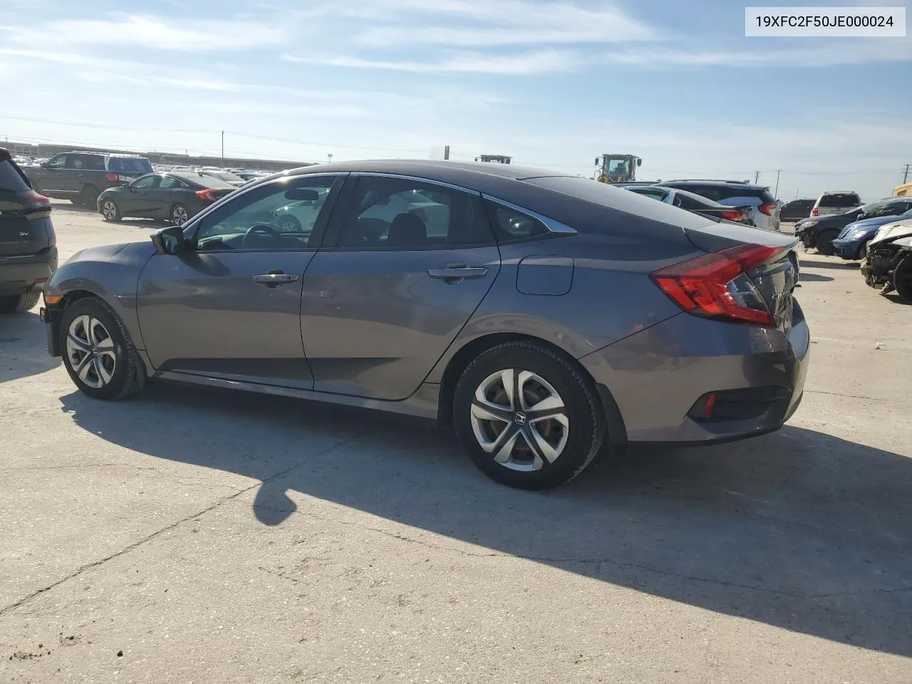 2018 Honda Civic Lx VIN: 19XFC2F50JE000024 Lot: 80238544