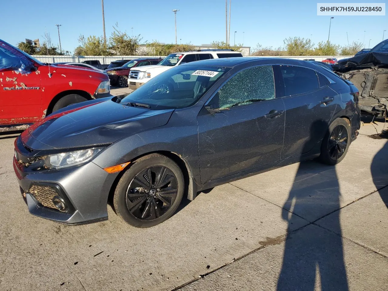 2018 Honda Civic Ex VIN: SHHFK7H59JU228450 Lot: 80257144