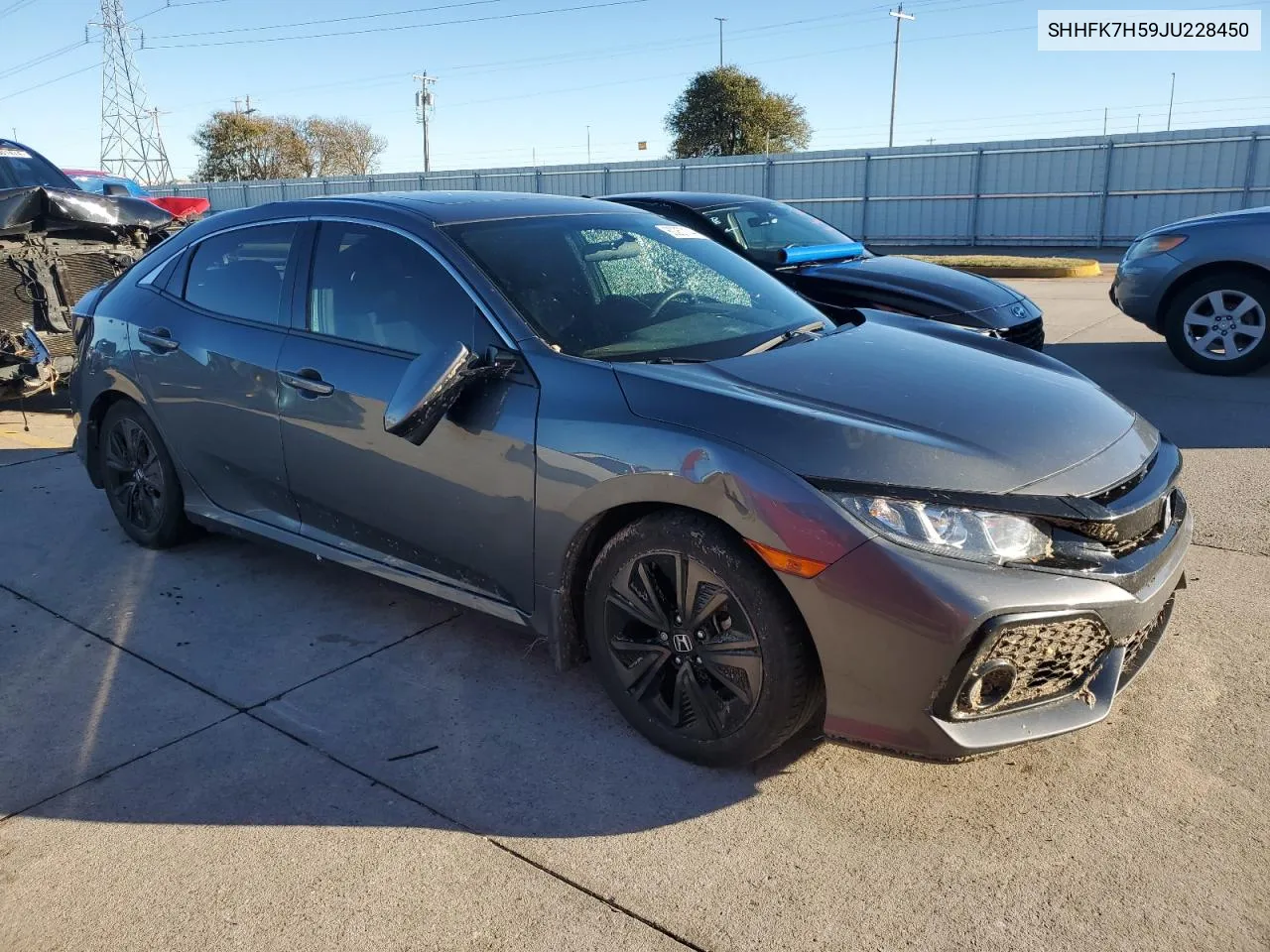 2018 Honda Civic Ex VIN: SHHFK7H59JU228450 Lot: 80257144