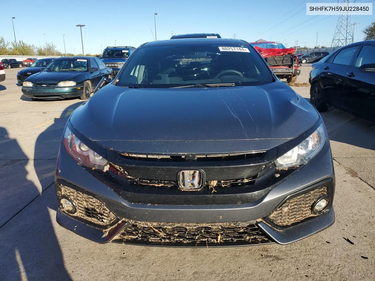 2018 Honda Civic Ex VIN: SHHFK7H59JU228450 Lot: 80257144