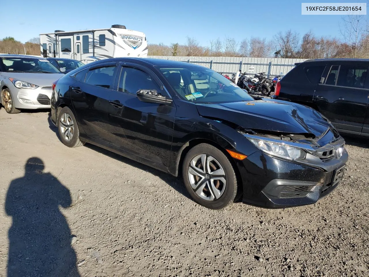 2018 Honda Civic Lx VIN: 19XFC2F58JE201654 Lot: 80498494