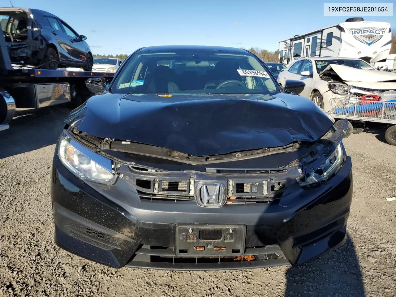 2018 Honda Civic Lx VIN: 19XFC2F58JE201654 Lot: 80498494