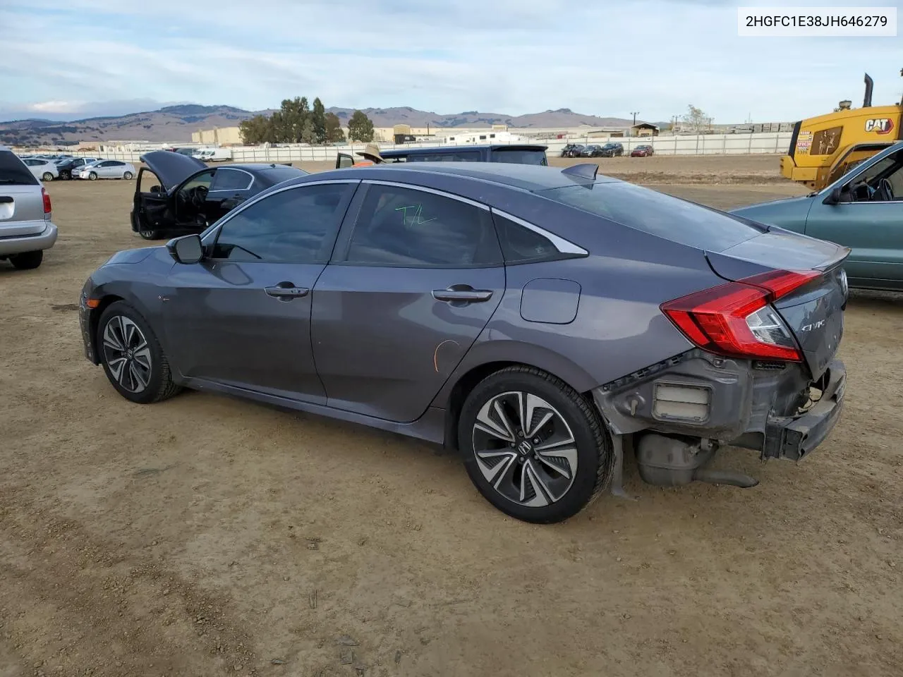 2018 Honda Civic Ex VIN: 2HGFC1E38JH646279 Lot: 80765364