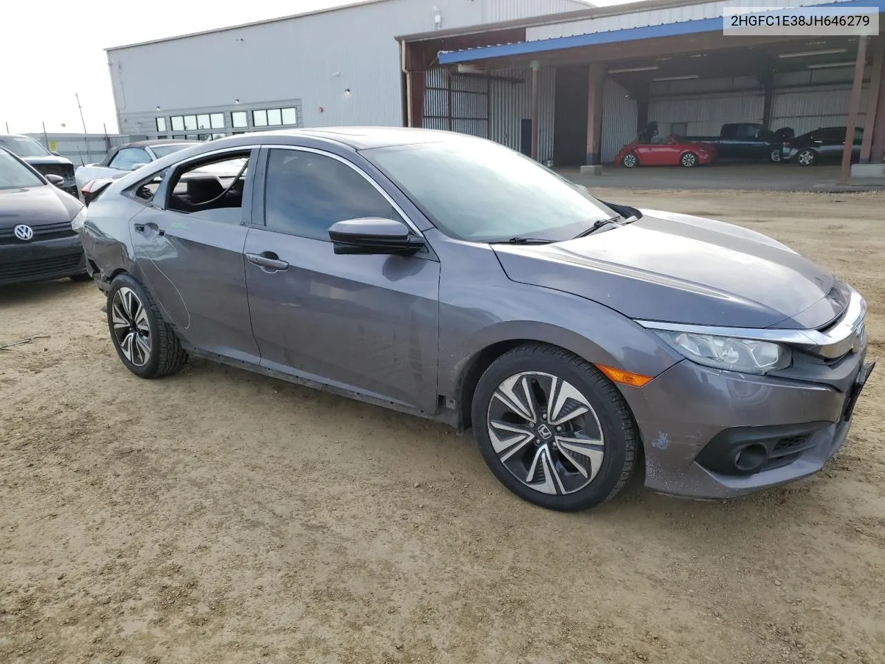 2018 Honda Civic Ex VIN: 2HGFC1E38JH646279 Lot: 80765364