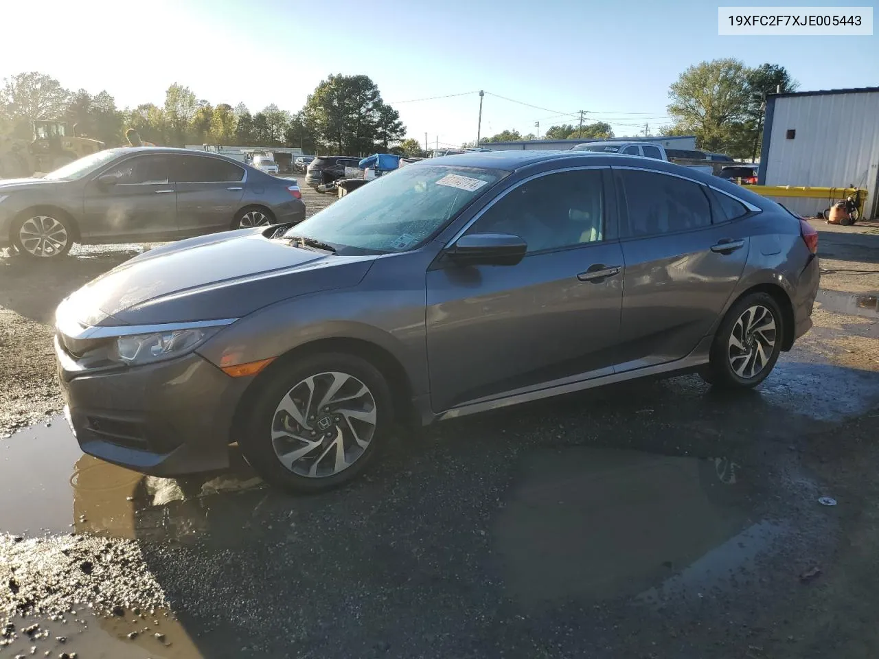 2018 Honda Civic Ex VIN: 19XFC2F7XJE005443 Lot: 81140774