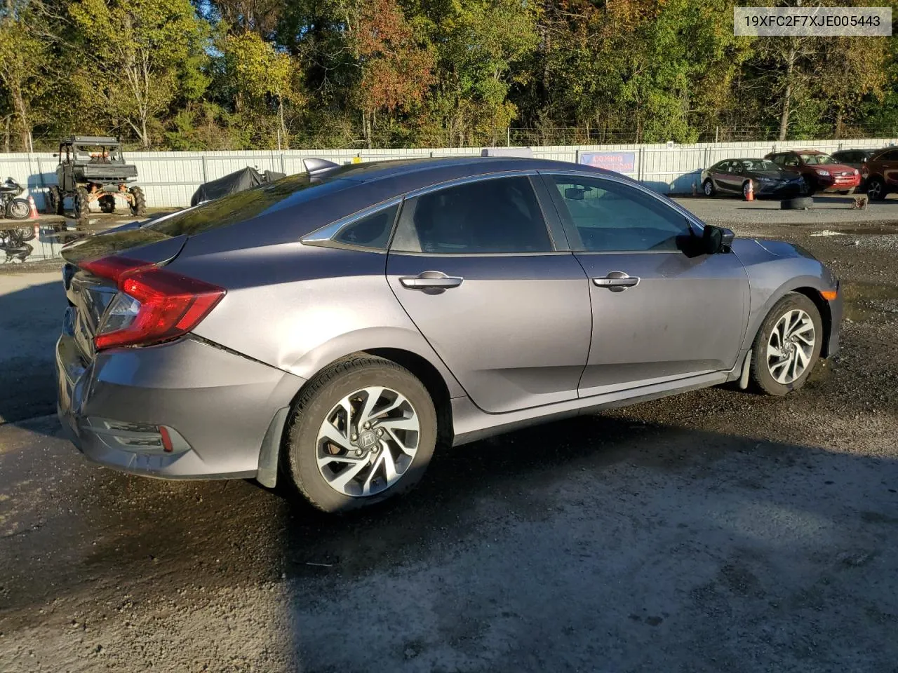 2018 Honda Civic Ex VIN: 19XFC2F7XJE005443 Lot: 81140774