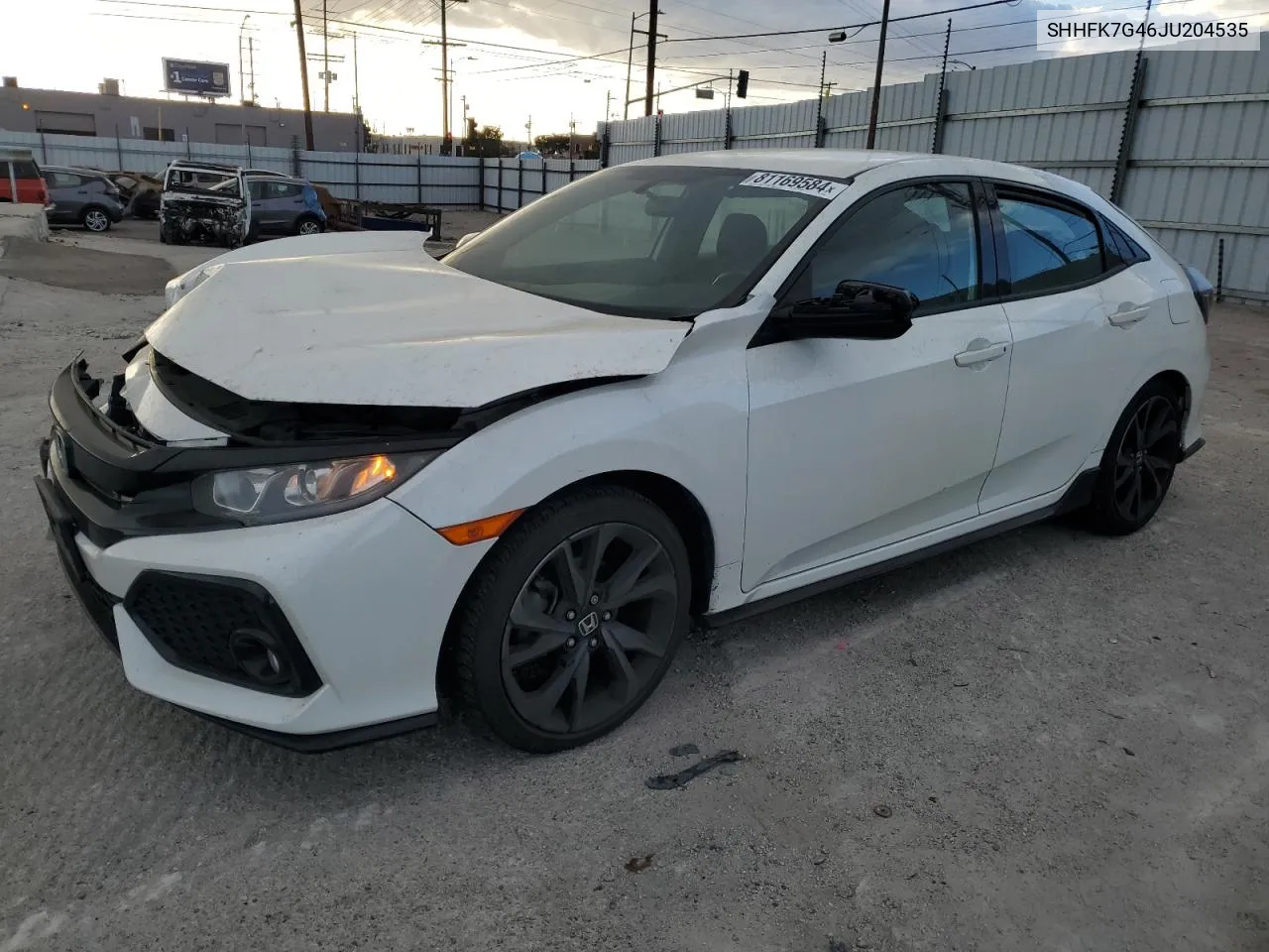 2018 Honda Civic Sport VIN: SHHFK7G46JU204535 Lot: 81169584