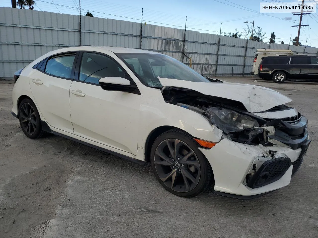 2018 Honda Civic Sport VIN: SHHFK7G46JU204535 Lot: 81169584