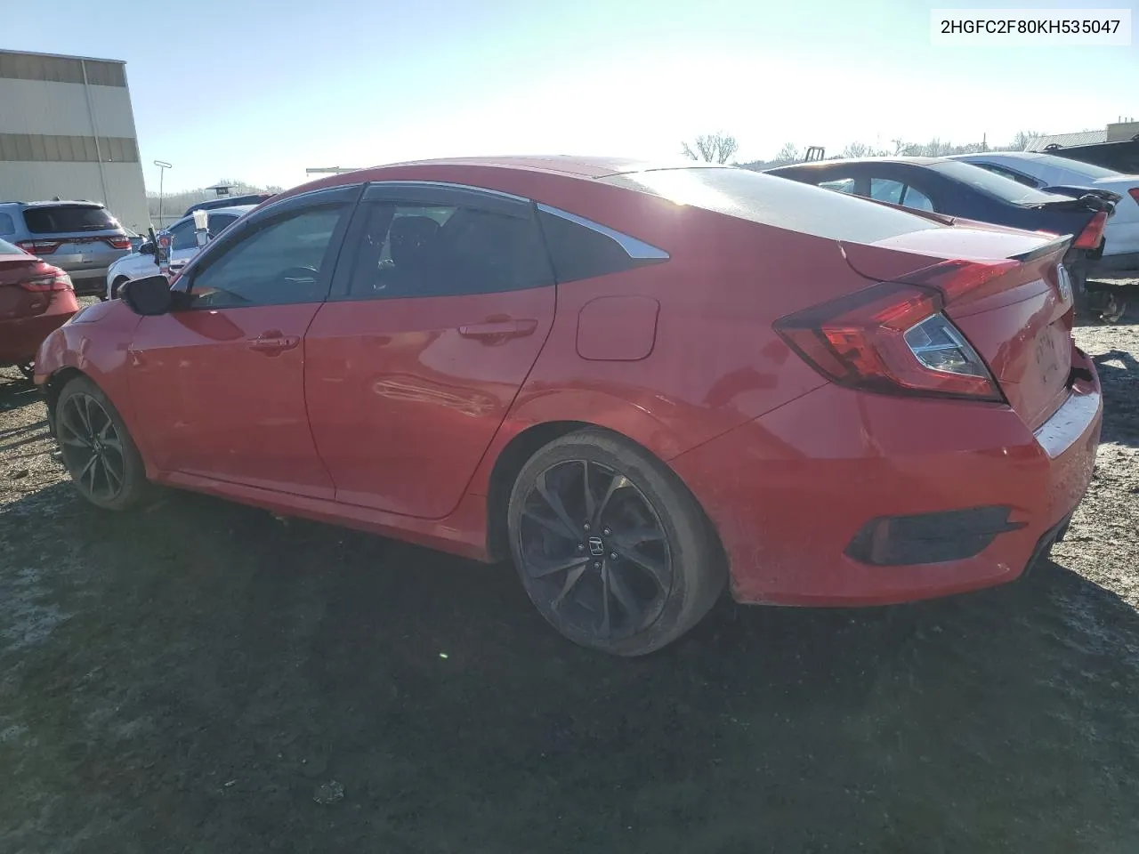 2019 Honda Civic Sport VIN: 2HGFC2F80KH535047 Lot: 40591974