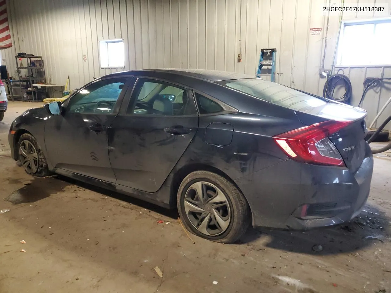 2019 Honda Civic Lx VIN: 2HGFC2F67KH518387 Lot: 41424014