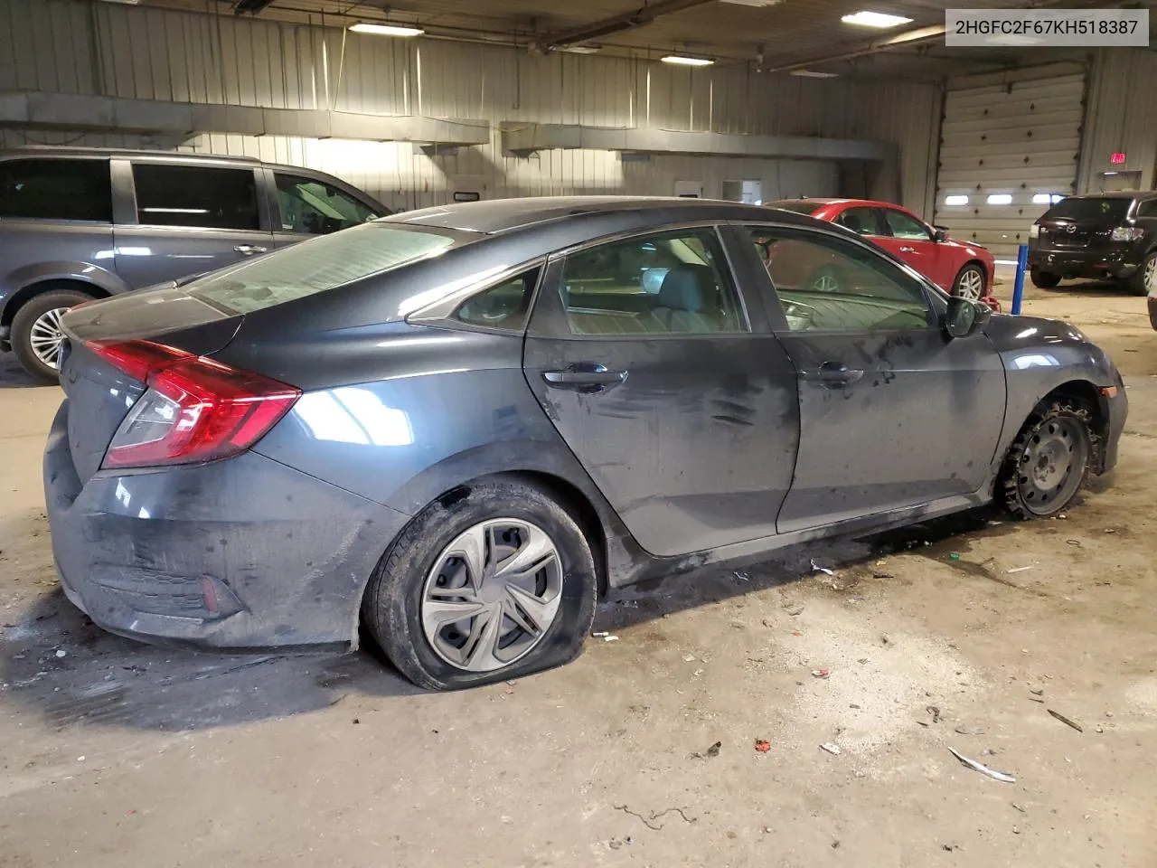 2019 Honda Civic Lx VIN: 2HGFC2F67KH518387 Lot: 41424014