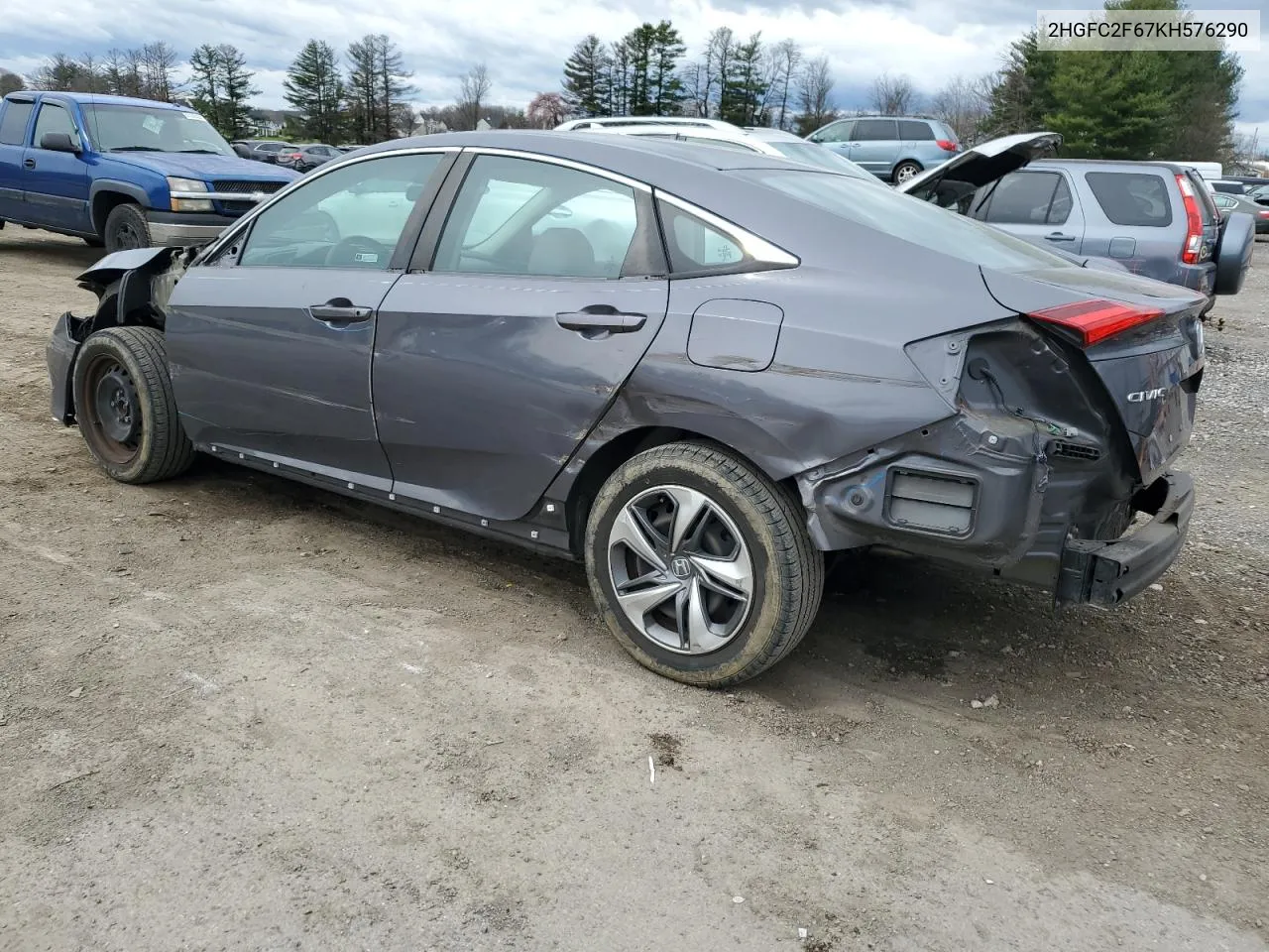 2019 Honda Civic Lx VIN: 2HGFC2F67KH576290 Lot: 46973184