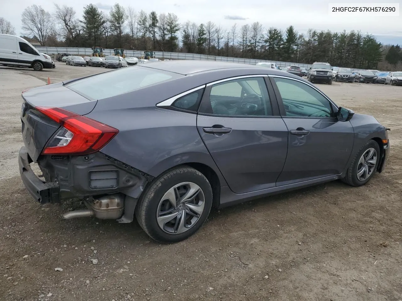 2019 Honda Civic Lx VIN: 2HGFC2F67KH576290 Lot: 46973184