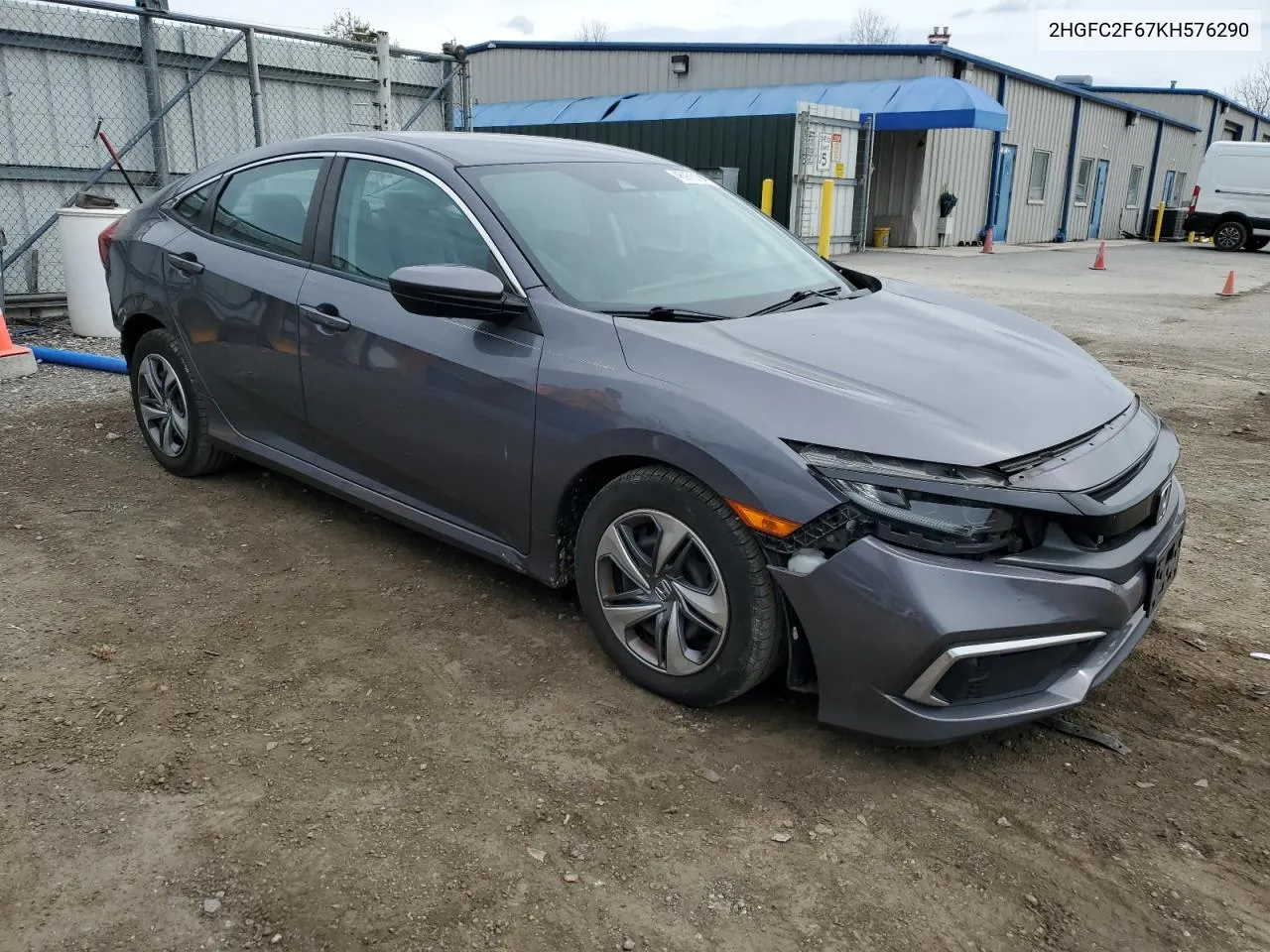 2019 Honda Civic Lx VIN: 2HGFC2F67KH576290 Lot: 46973184