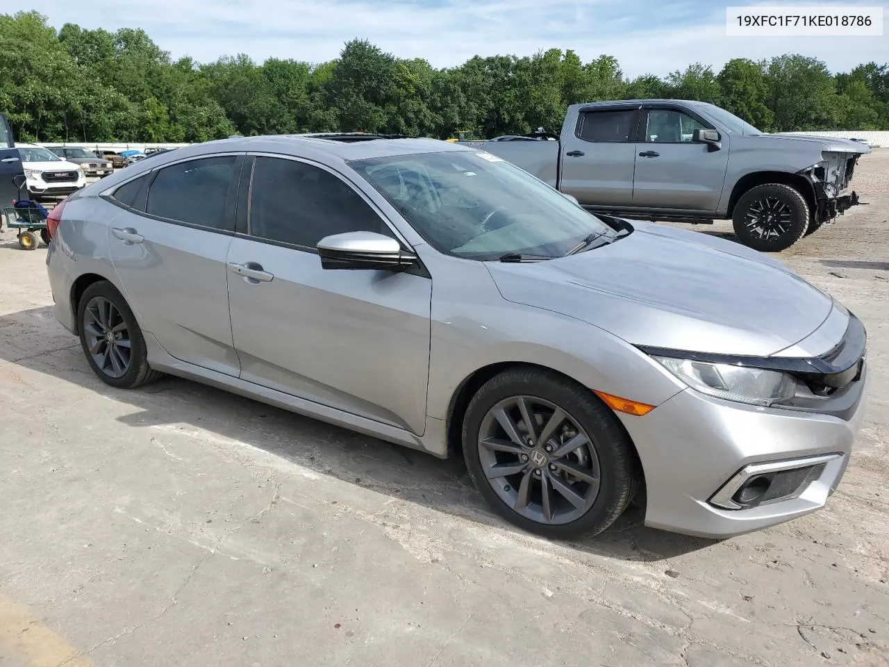 2019 Honda Civic Exl VIN: 19XFC1F71KE018786 Lot: 50539084