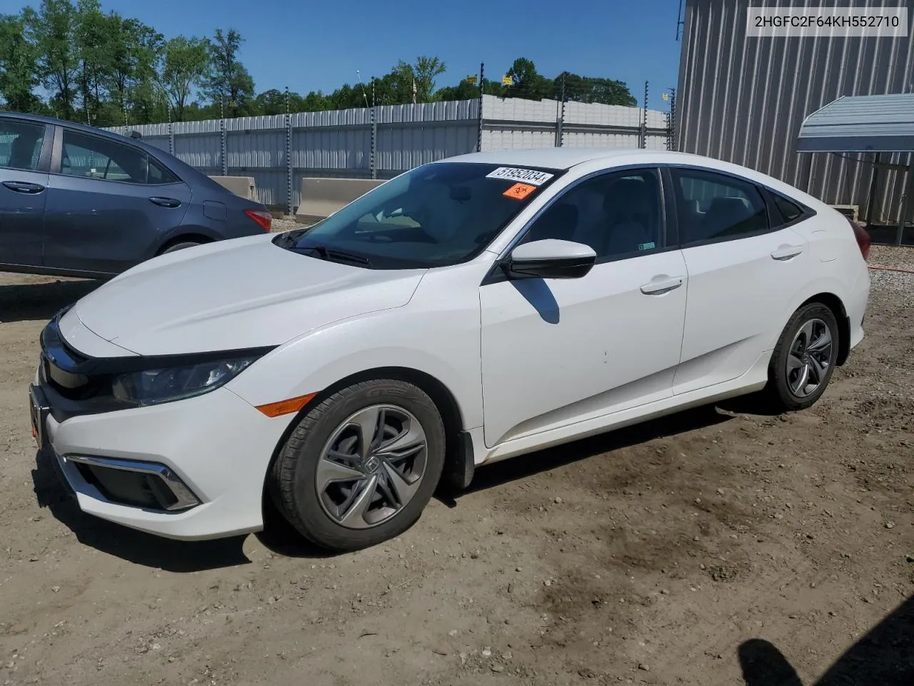 2019 Honda Civic Lx VIN: 2HGFC2F64KH552710 Lot: 51952034