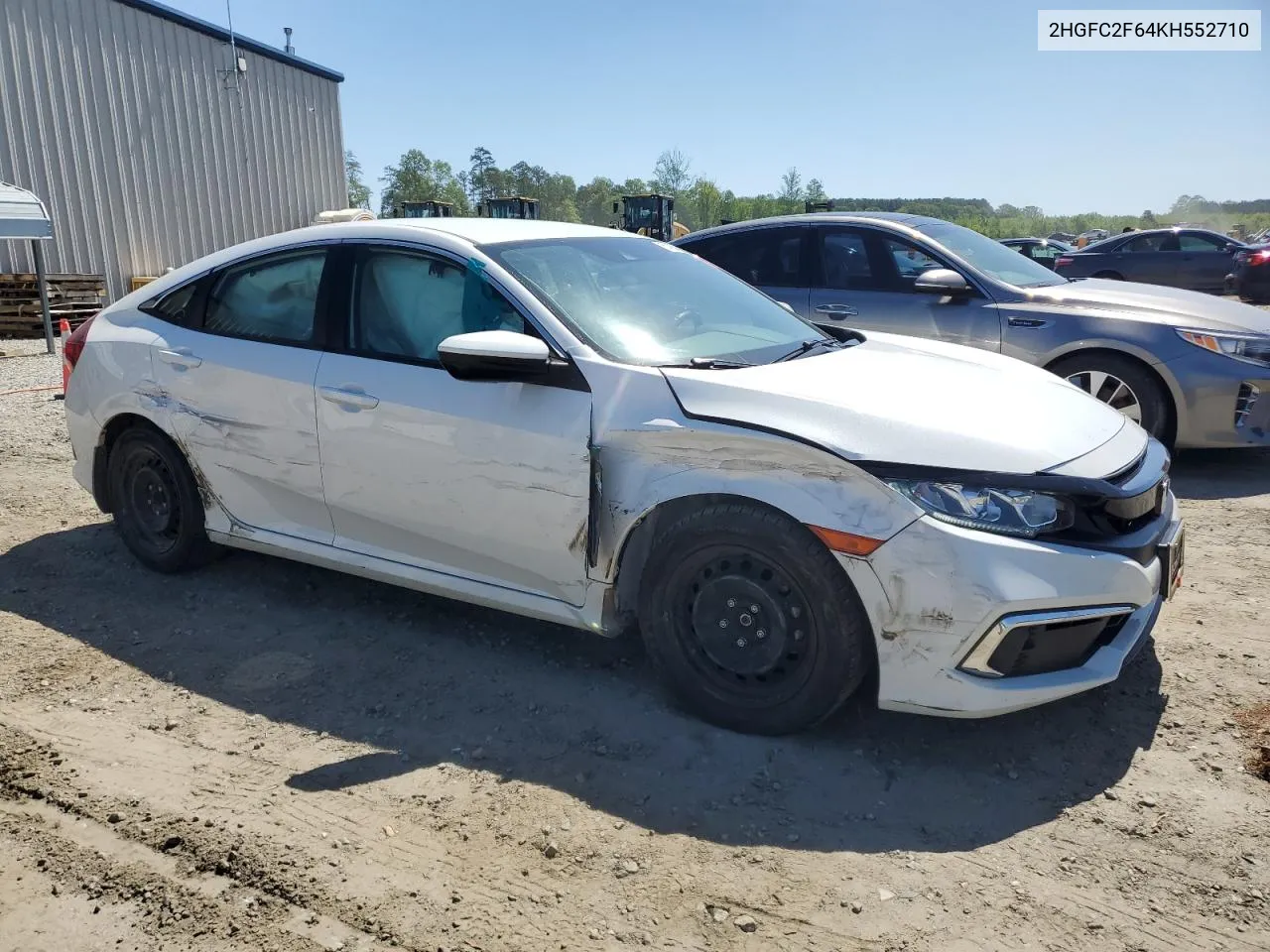 2019 Honda Civic Lx VIN: 2HGFC2F64KH552710 Lot: 51952034