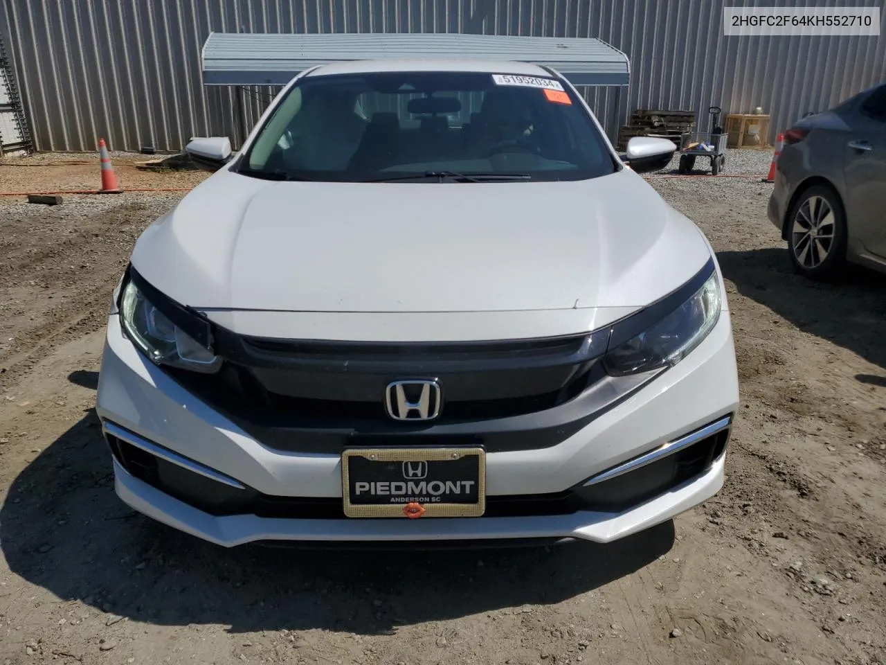 2019 Honda Civic Lx VIN: 2HGFC2F64KH552710 Lot: 51952034