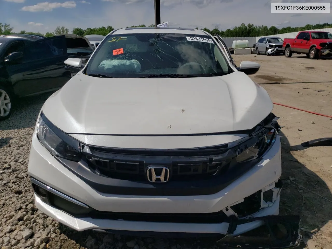 2019 Honda Civic Ex VIN: 19XFC1F36KE000555 Lot: 52524664