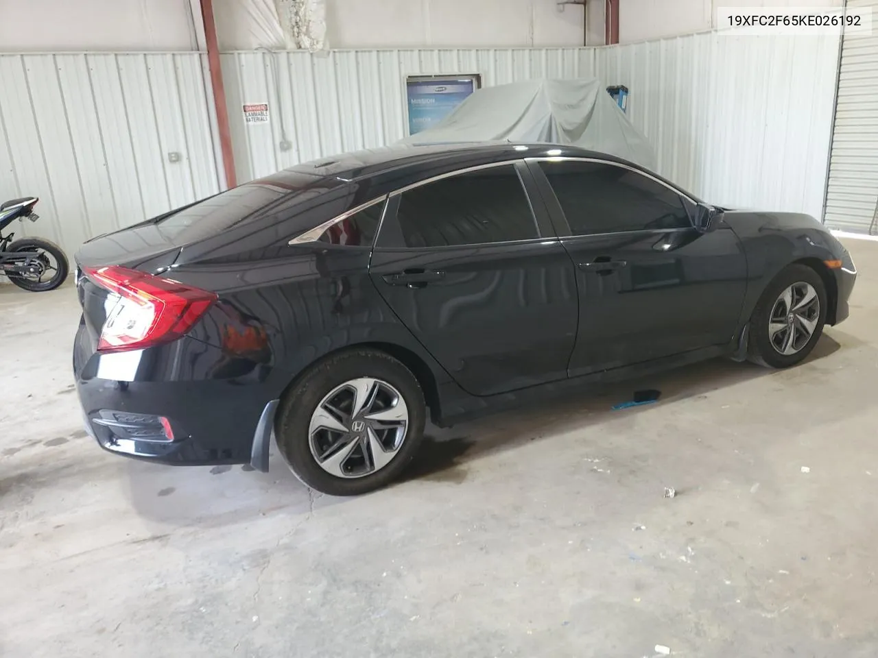 2019 Honda Civic Lx VIN: 19XFC2F65KE026192 Lot: 52721023