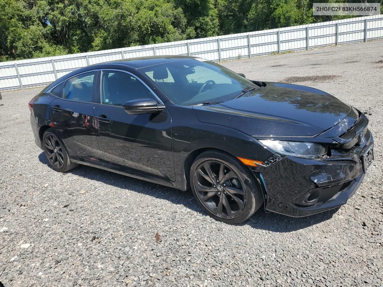 2019 Honda Civic Sport VIN: 2HGFC2F83KH566874 Lot: 53484784